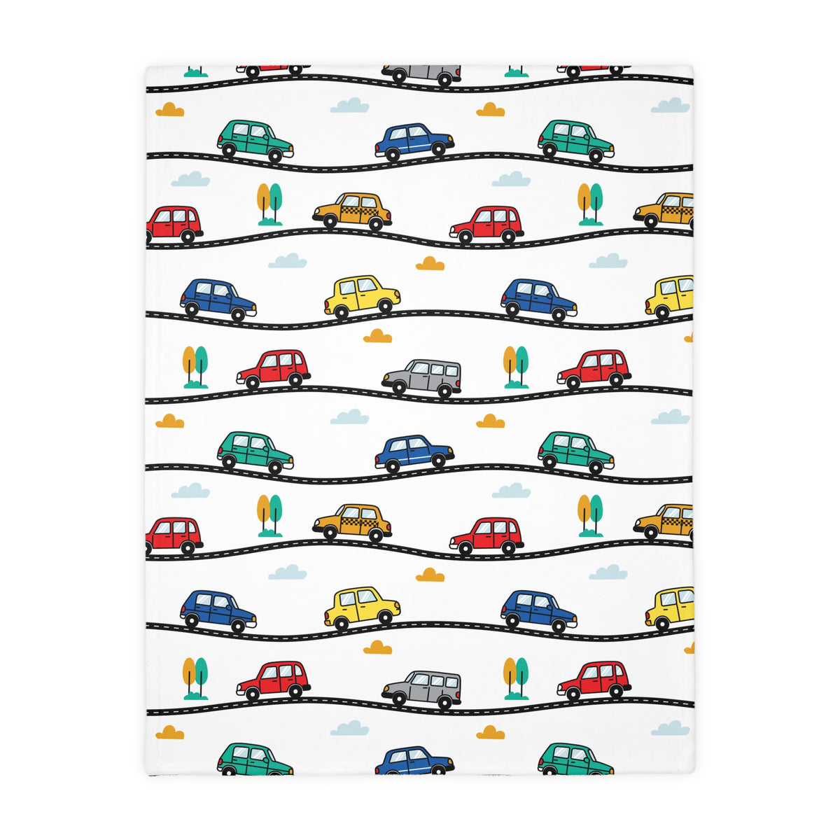 Little Drivers Throw Blanket (Two-sided print)