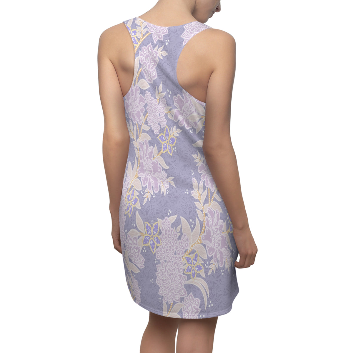 Lilac Floral Racerback Dress | Comfort Sports Dress