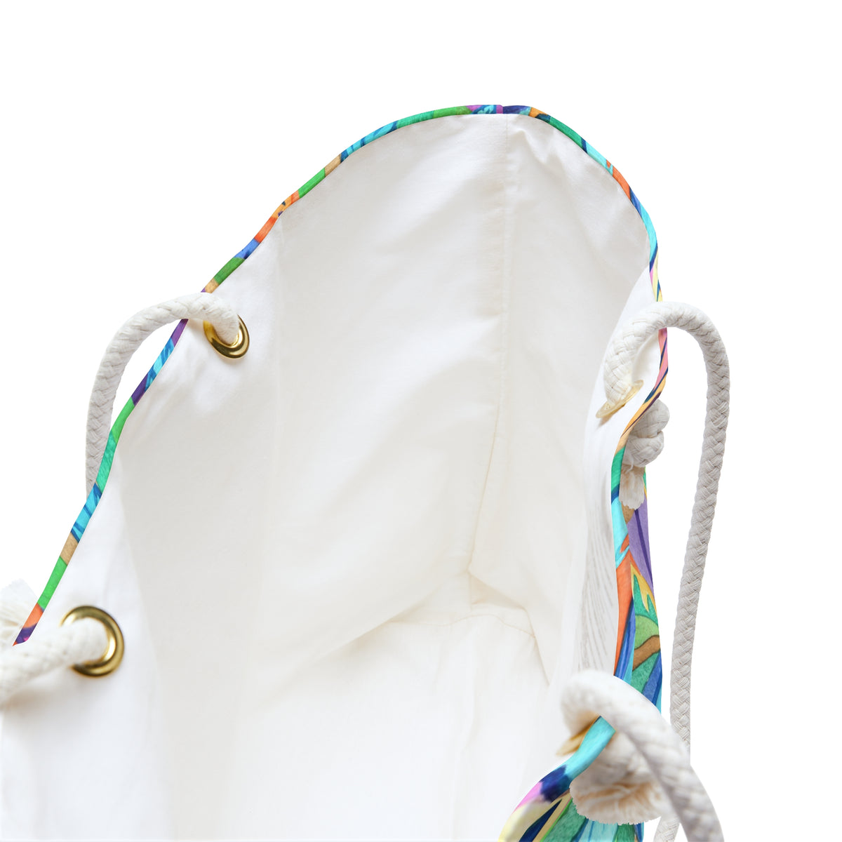 Boho Tropical Leaves Watercolor Weekender Bag | Oversized Beach & Travel Tote