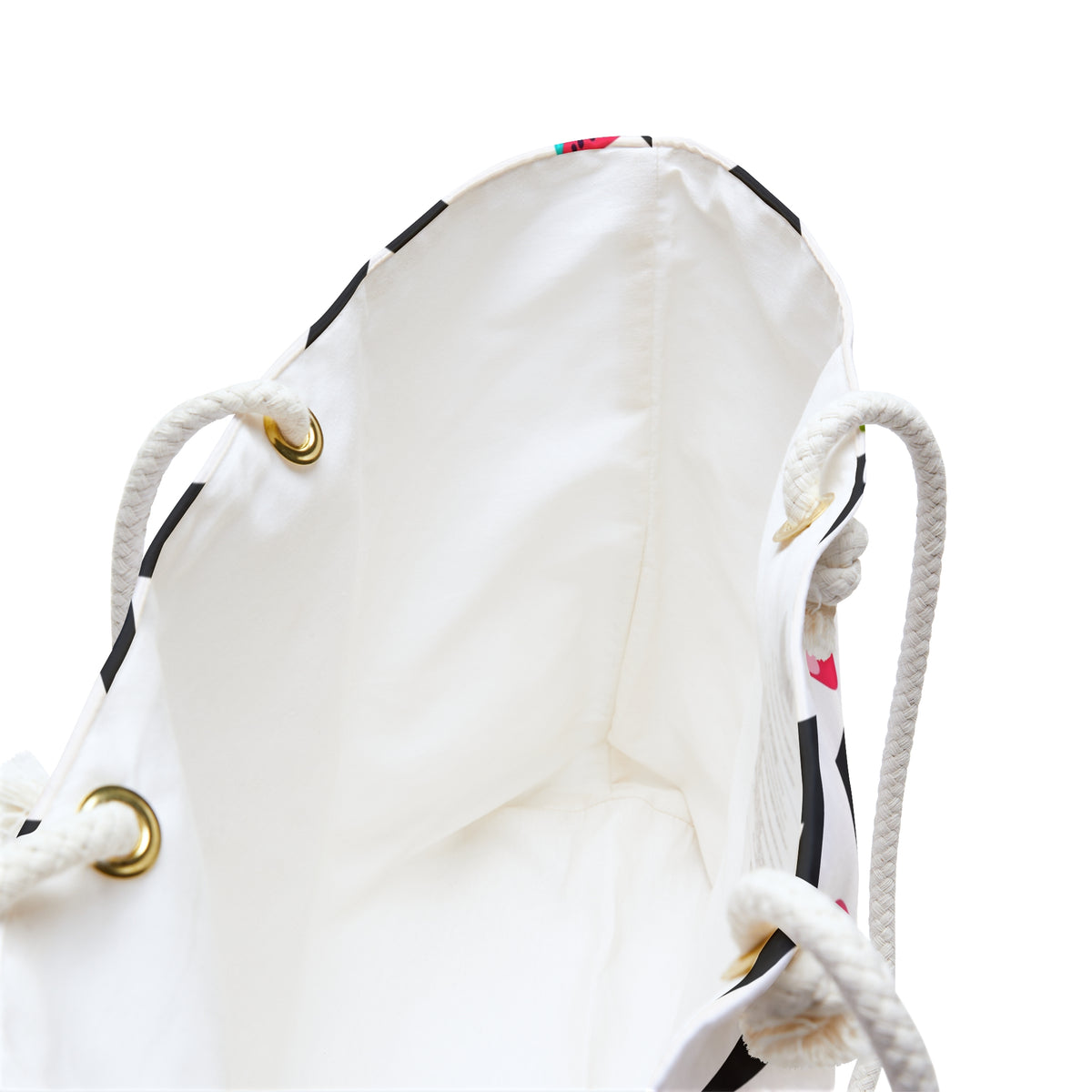 Black & White Chevron Summer Vibe Weekender Bag | Oversized Beach Tote