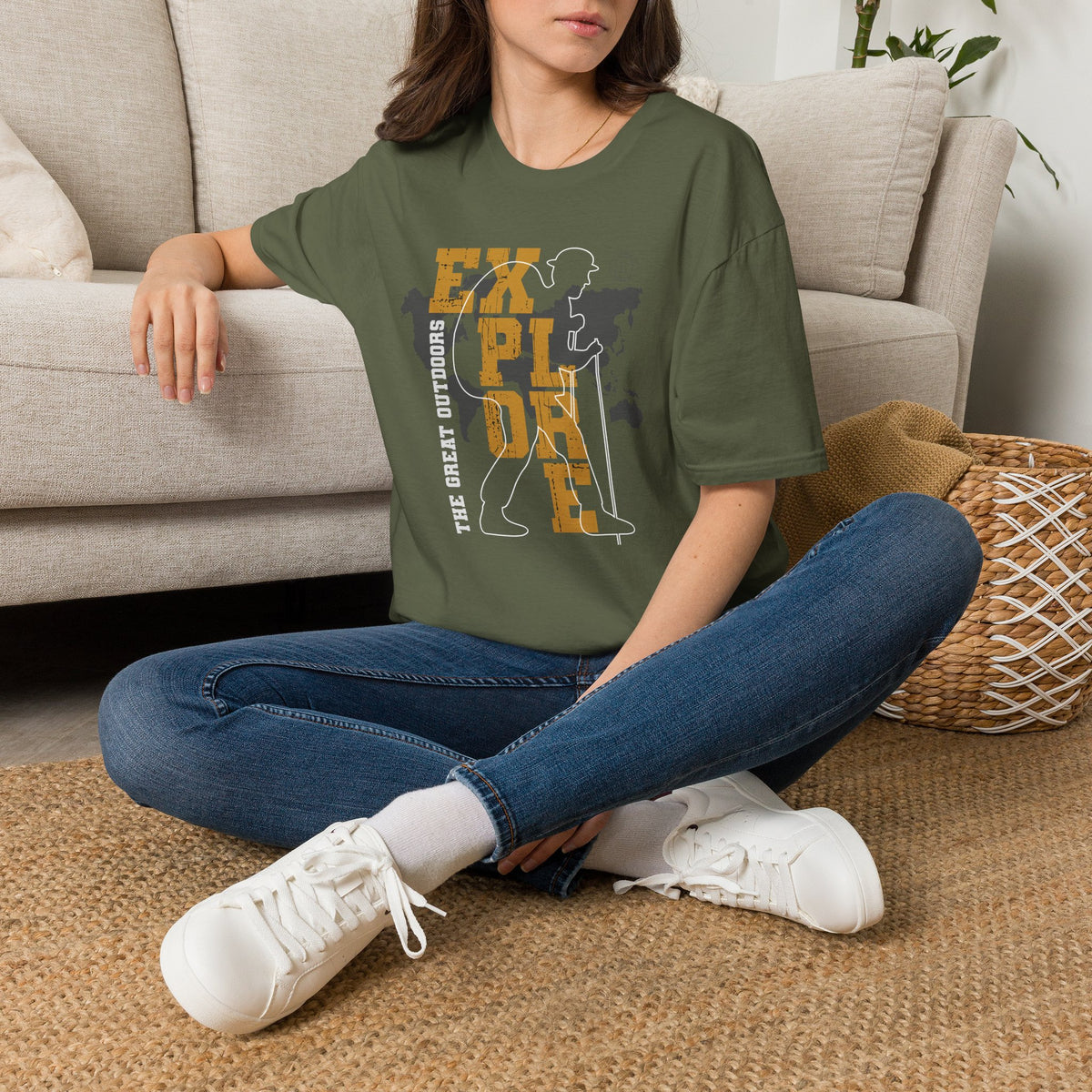 Explore The Great Outdoors Graphic Tee: Wilderness Adventure Streetwear T-Shirt