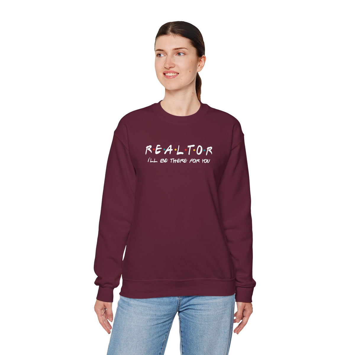 Realtor Friends TV Show Typography Graphic Sweatshirt