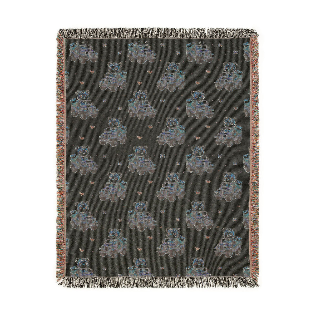Adventures Safari Tiger Jeeps Woven Throw Blanket
