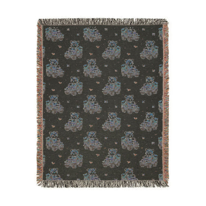 Adventures Safari Tiger Jeeps Woven Throw Blanket