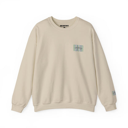 Personalized Realtor Retro Stacked Text Graphic Sweatshirt | Custom Name Real Estate Crewneck