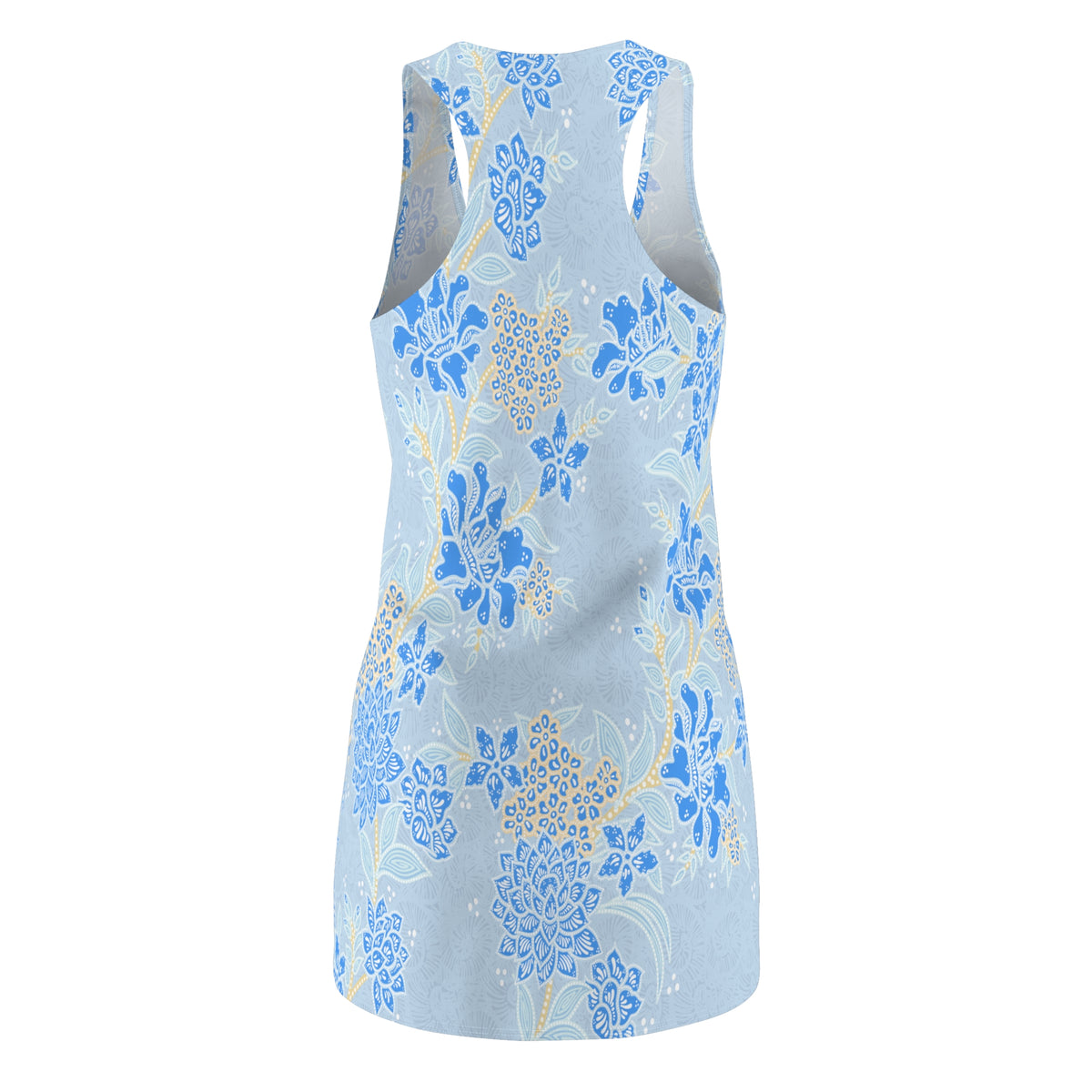 Blue Floral Racerback Dress | Comfort Sports Dress