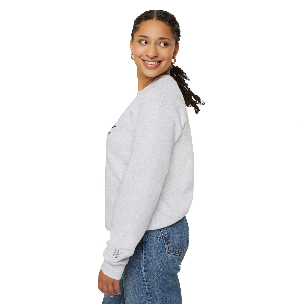Personalized Passenger Princess Embroidered Crewneck Sweatshirt — Custom Name & Date Sleeve Detail