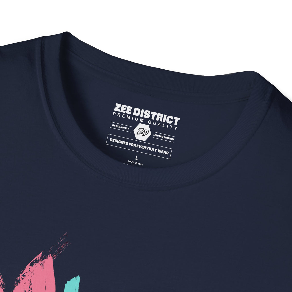 Music Just Relax T-Shirt - Colorful Brushstroke Music Tee for Casual, Chill Vibes