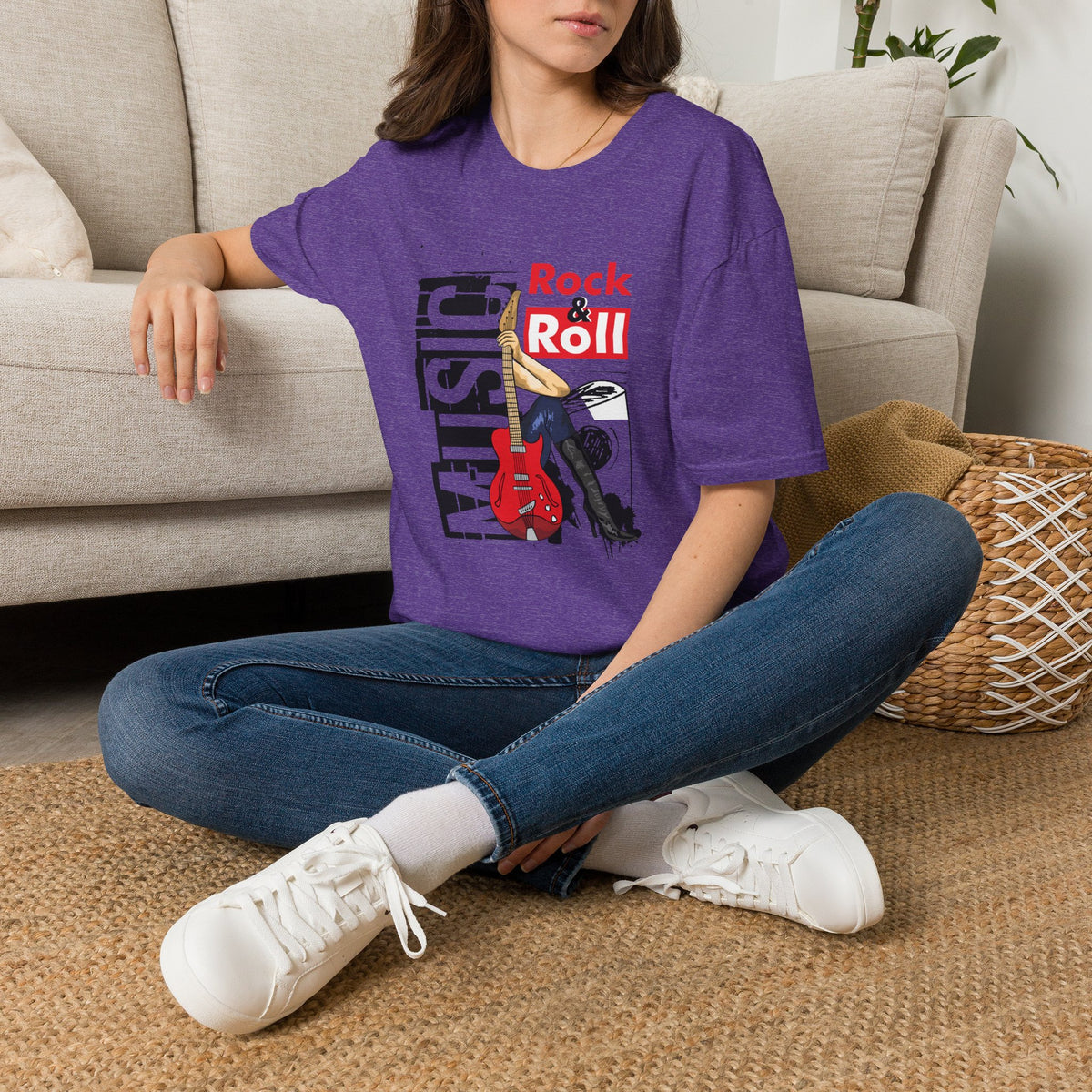 Rock & Roll Guitar Legend Graphic T-Shirt