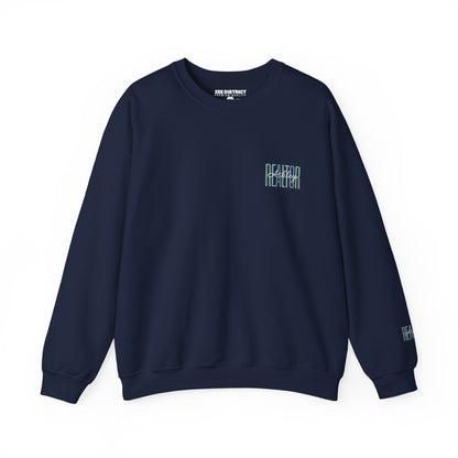 Personalized Realtor Retro Stacked Text Graphic Sweatshirt | Custom Name Real Estate Crewneck