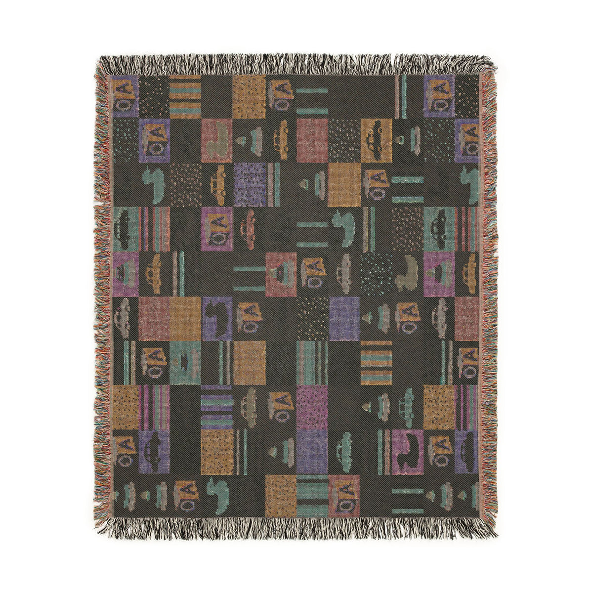 Pastel Playtime Baby Patchwork Woven Blanket