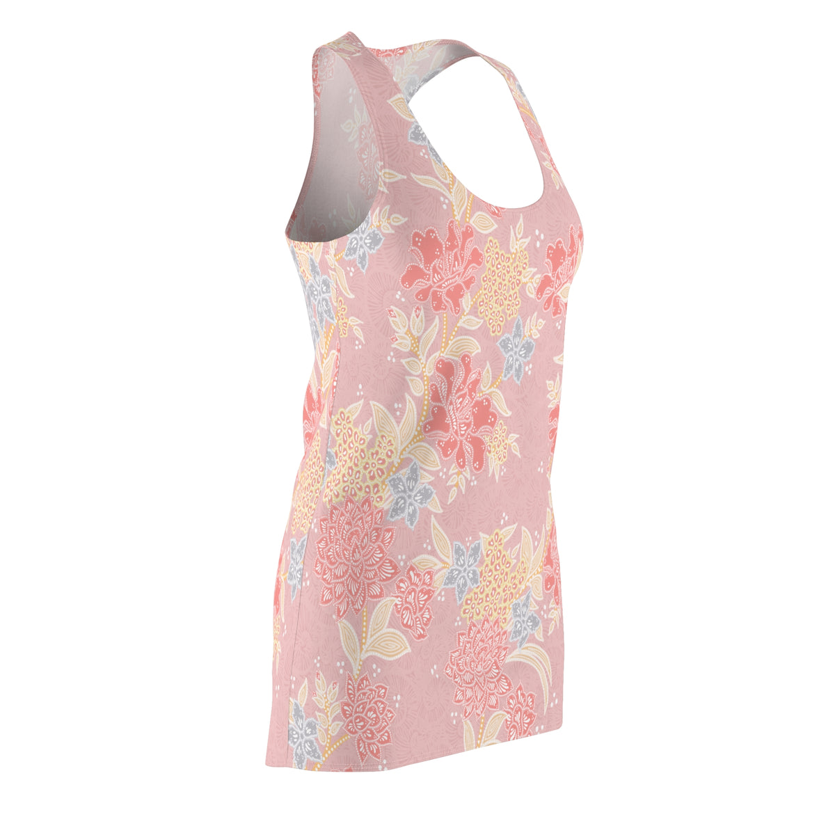 Pink Floral Racerback Dress | Comfort Sports Dress