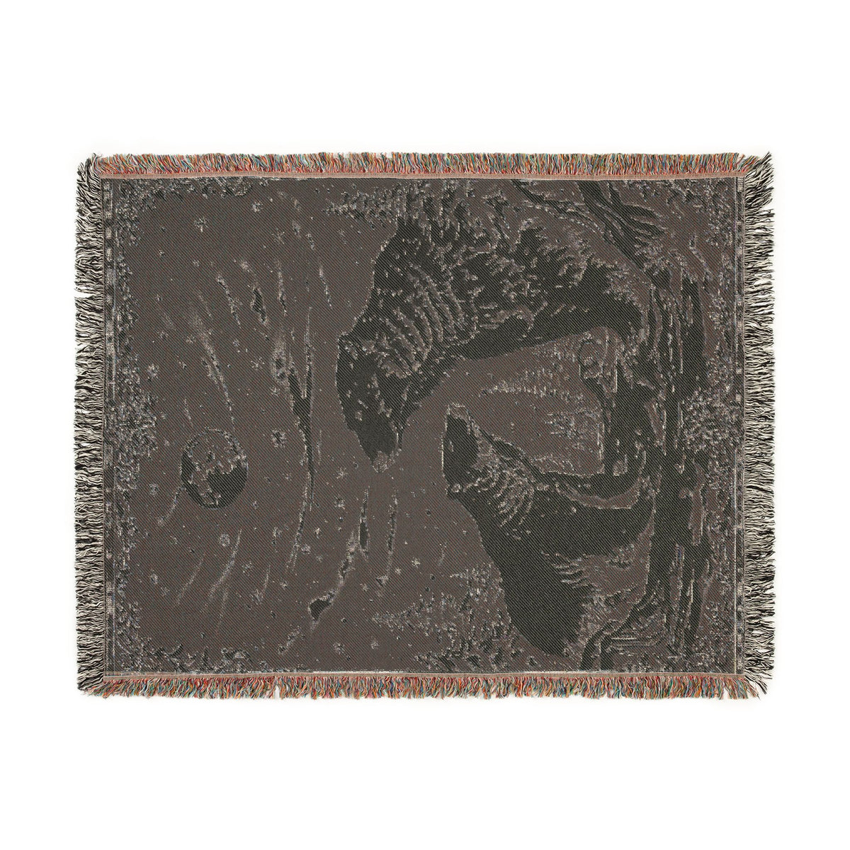 Polar Bear Family Woven Blanket - Cozy Arctic Night Throw