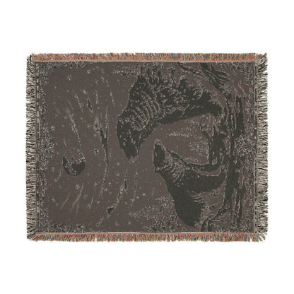Polar Bear Family Woven Blanket - Cozy Arctic Night Throw
