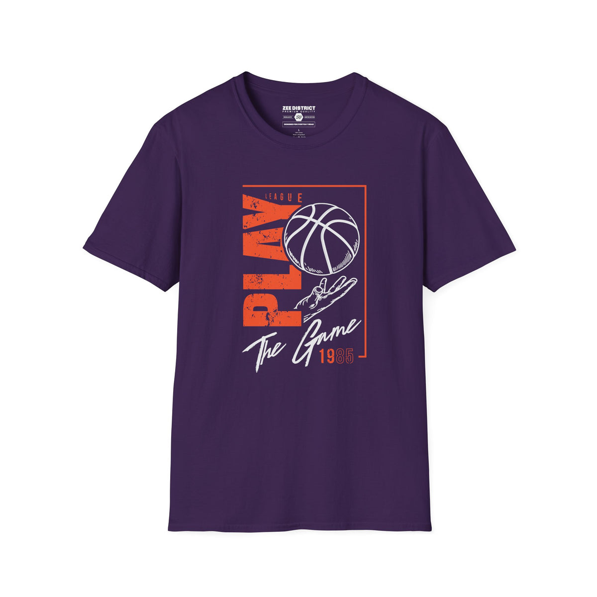 Play The Game 1985 Basketball Graphic T-Shirt