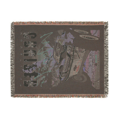 Mountain Cruiser Monster Truck Cotton Woven Throw Blanket