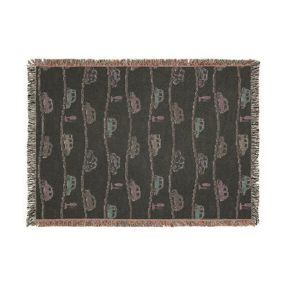 Whimsical Road Trip Cars & Traffic Woven Throw Blanket