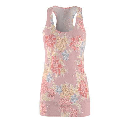 Pink Floral Racerback Dress | Comfort Sports Dress