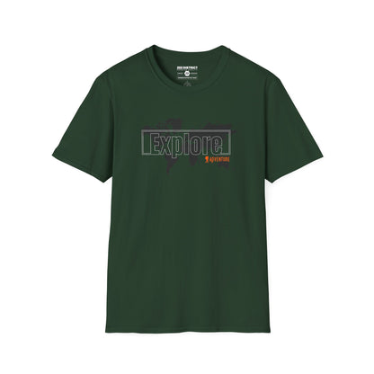 Explore World Map Adventure Graphic Tee: Urban Street Style & Travel T-Shirt
