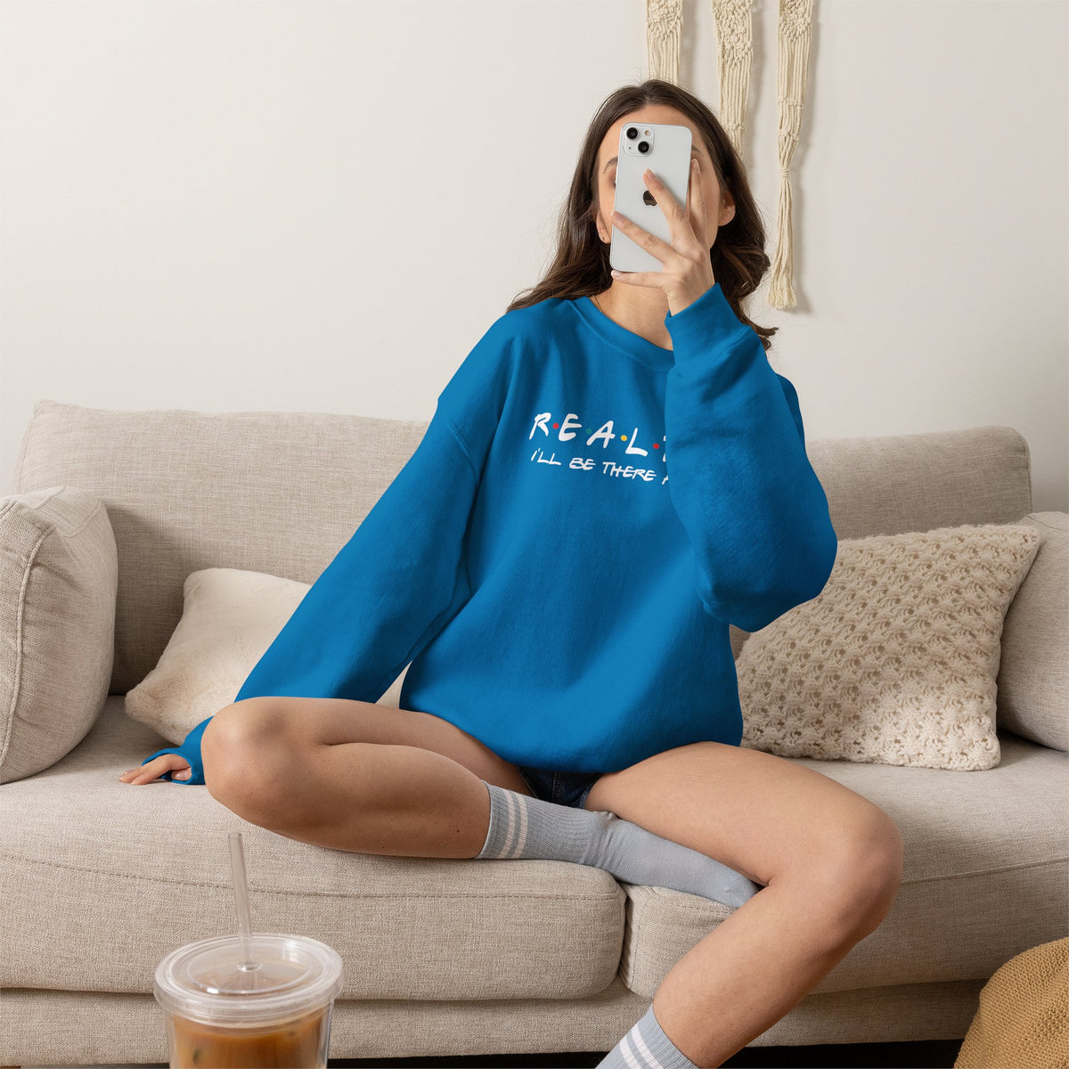 Realtor Friends TV Show Typography Graphic Sweatshirt