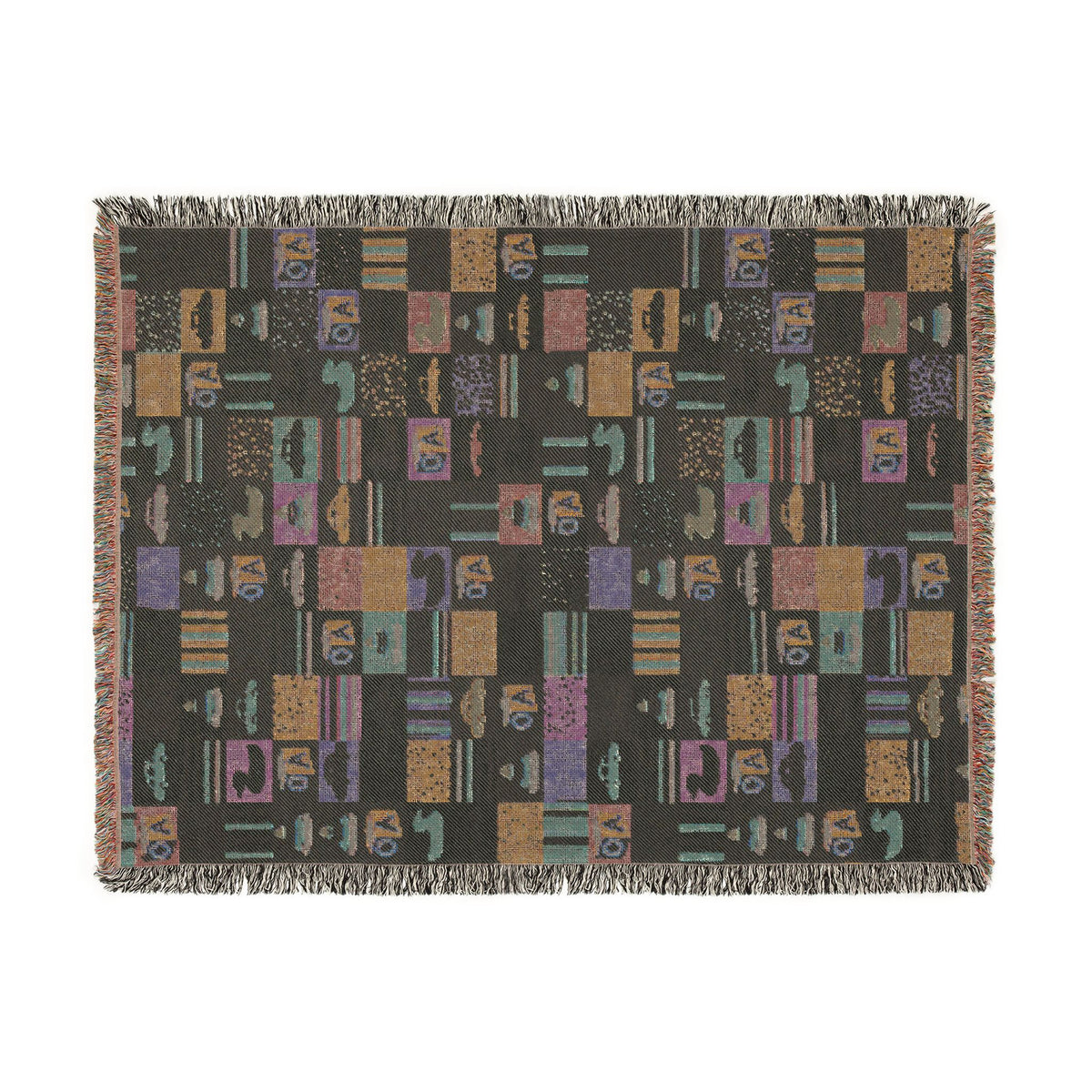 Pastel Playtime Baby Patchwork Woven Blanket