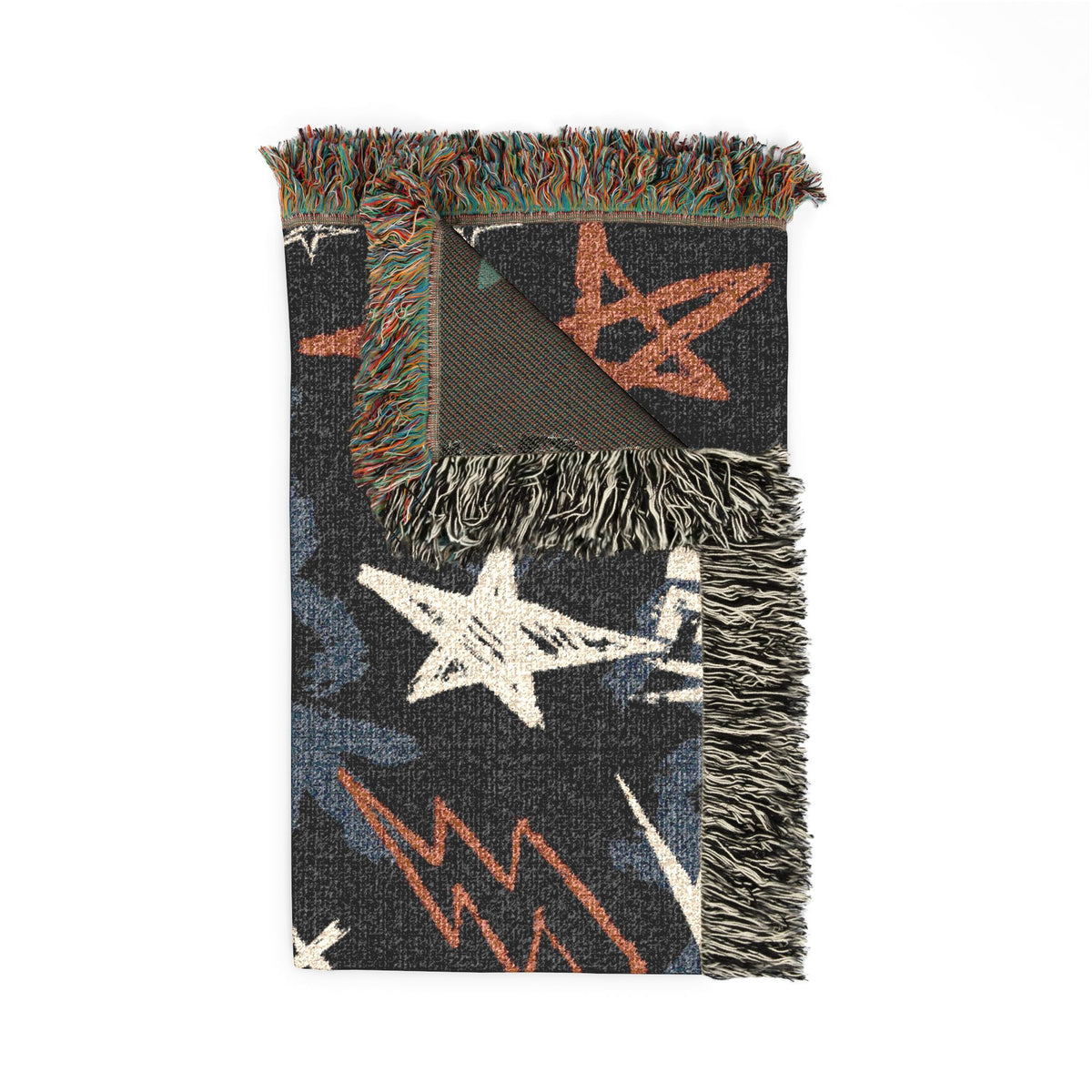 Rock Forever Grunge Graffiti Woven Blanket