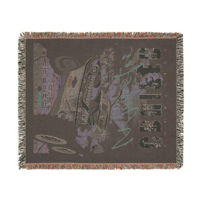 Mountain Cruiser Monster Truck Cotton Woven Throw Blanket