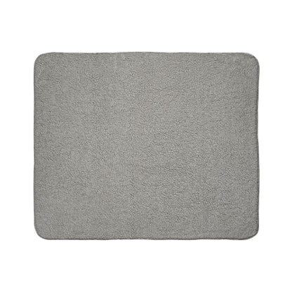 Sleepy Gnomes & Celestial Moon Sherpa Fleece Blanket | Whimsical Nighttime Cozy Throw