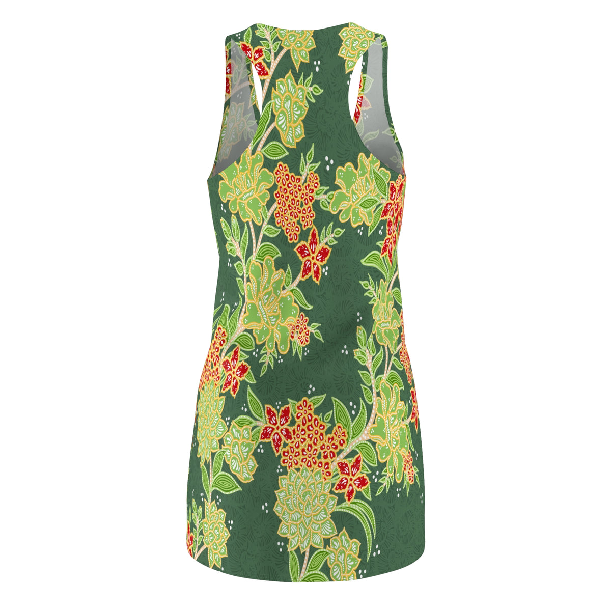 Green Floral Racerback Dress | Comfort Sports Dress