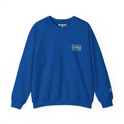 Personalized Realtor Retro Stacked Text Graphic Sweatshirt | Custom Name Real Estate Crewneck