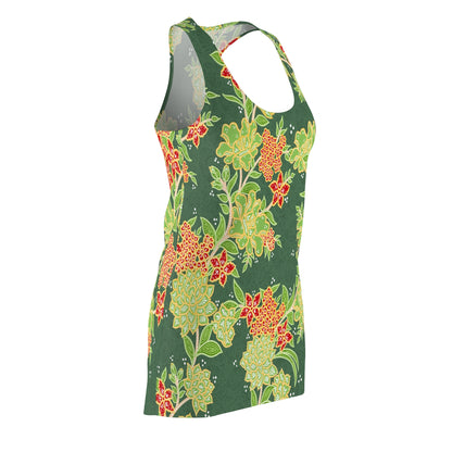 Green Floral Racerback Dress | Comfort Sports Dress