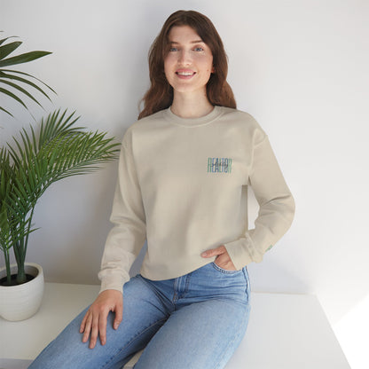 Personalized Realtor Retro Stacked Text Graphic Sweatshirt | Custom Name Real Estate Crewneck