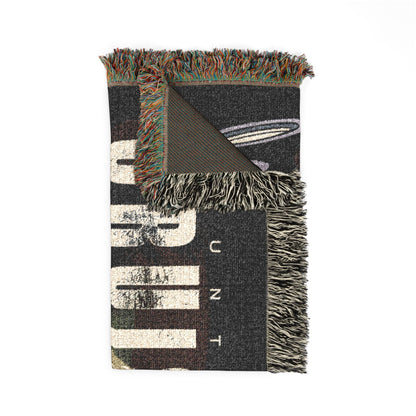 Mountain Cruiser Monster Truck Cotton Woven Throw Blanket