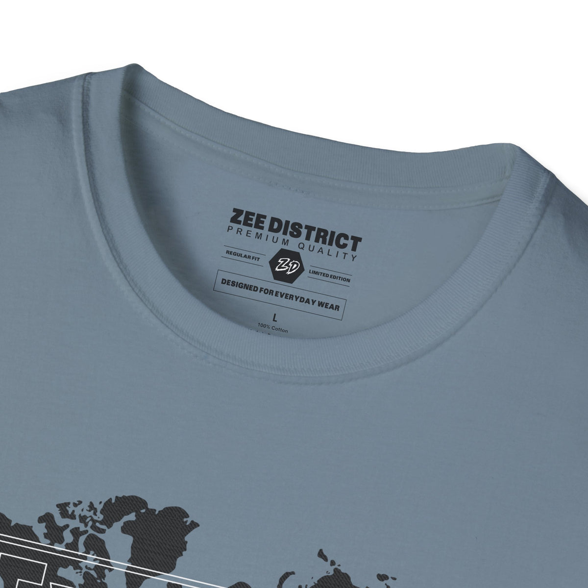 Explore World Map Adventure Graphic Tee: Urban Street Style & Travel T-Shirt