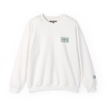 Personalized Realtor Retro Stacked Text Graphic Sweatshirt | Custom Name Real Estate Crewneck