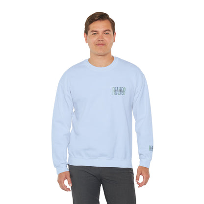 Personalized Realtor Retro Stacked Text Graphic Sweatshirt | Custom Name Real Estate Crewneck