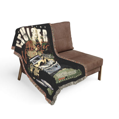 Mountain Cruiser Monster Truck Cotton Woven Throw Blanket