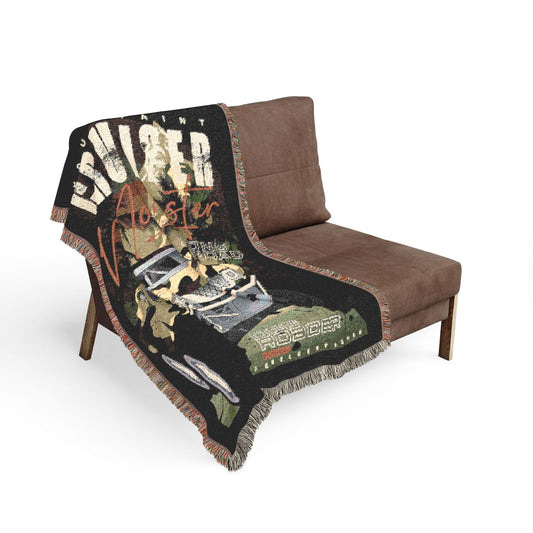 Mountain Cruiser Monster Truck Cotton Woven Throw Blanket
