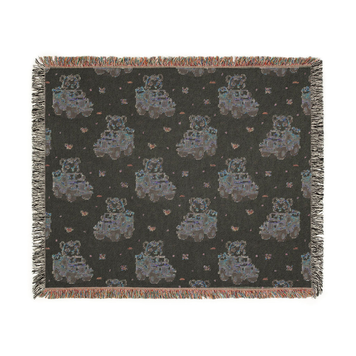 Adventures Safari Tiger Jeeps Woven Throw Blanket