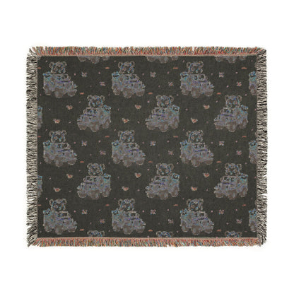 Adventures Safari Tiger Jeeps Woven Throw Blanket