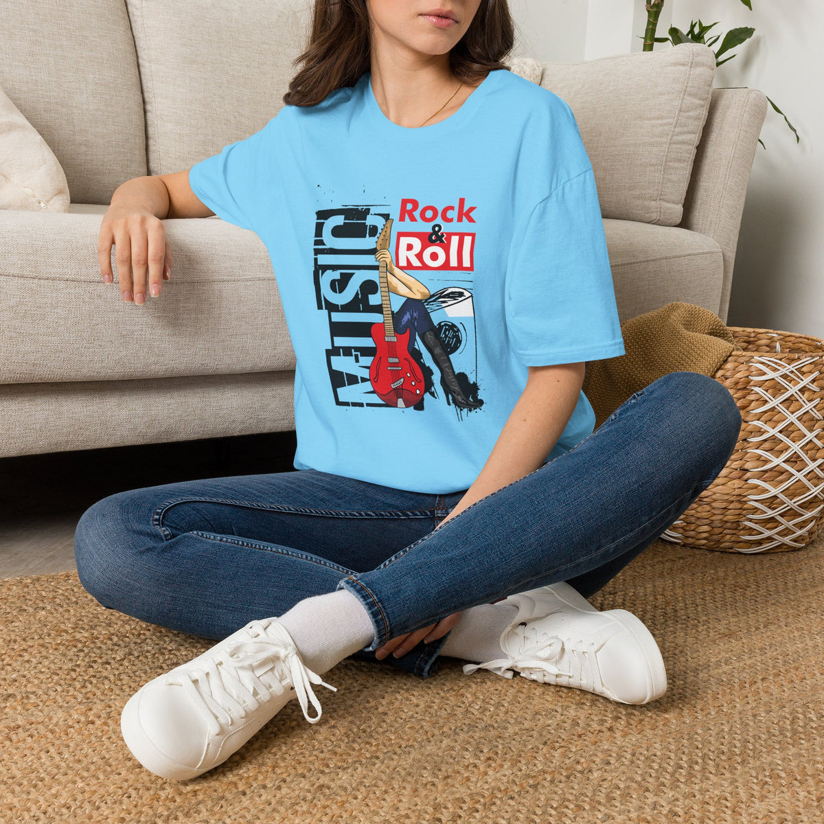 Rock & Roll Guitar Legend Graphic T-Shirt