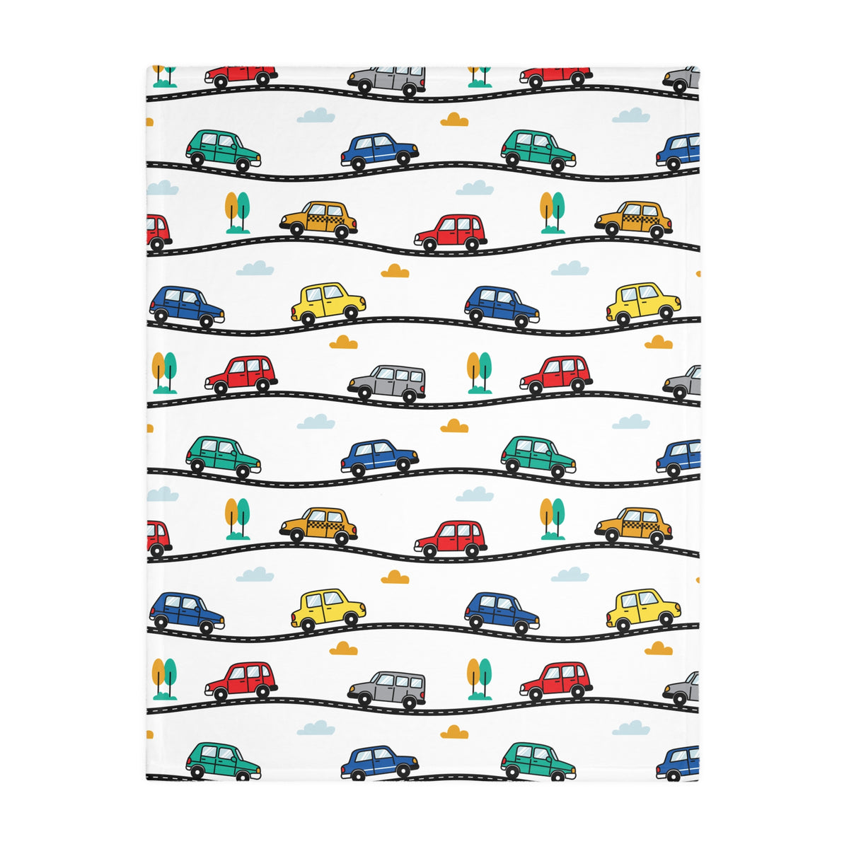 Little Drivers Throw Blanket (Two-sided print)