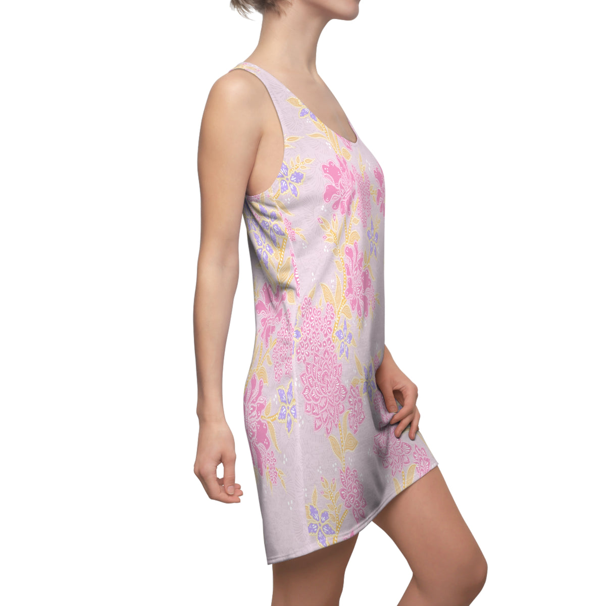 Botanical Bliss Racerback Dress | Casual Sports Dress