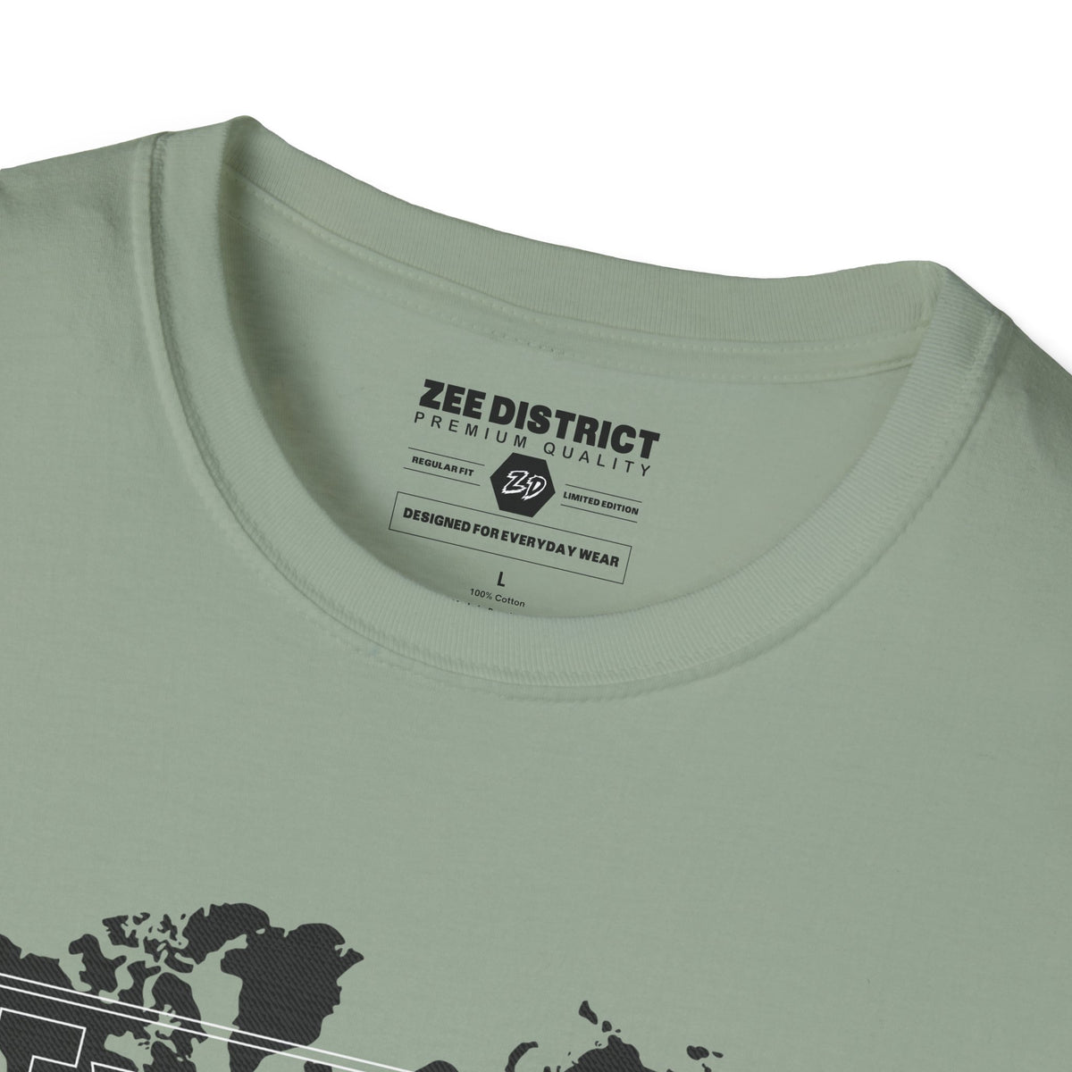 Explore World Map Adventure Graphic Tee: Urban Street Style & Travel T-Shirt