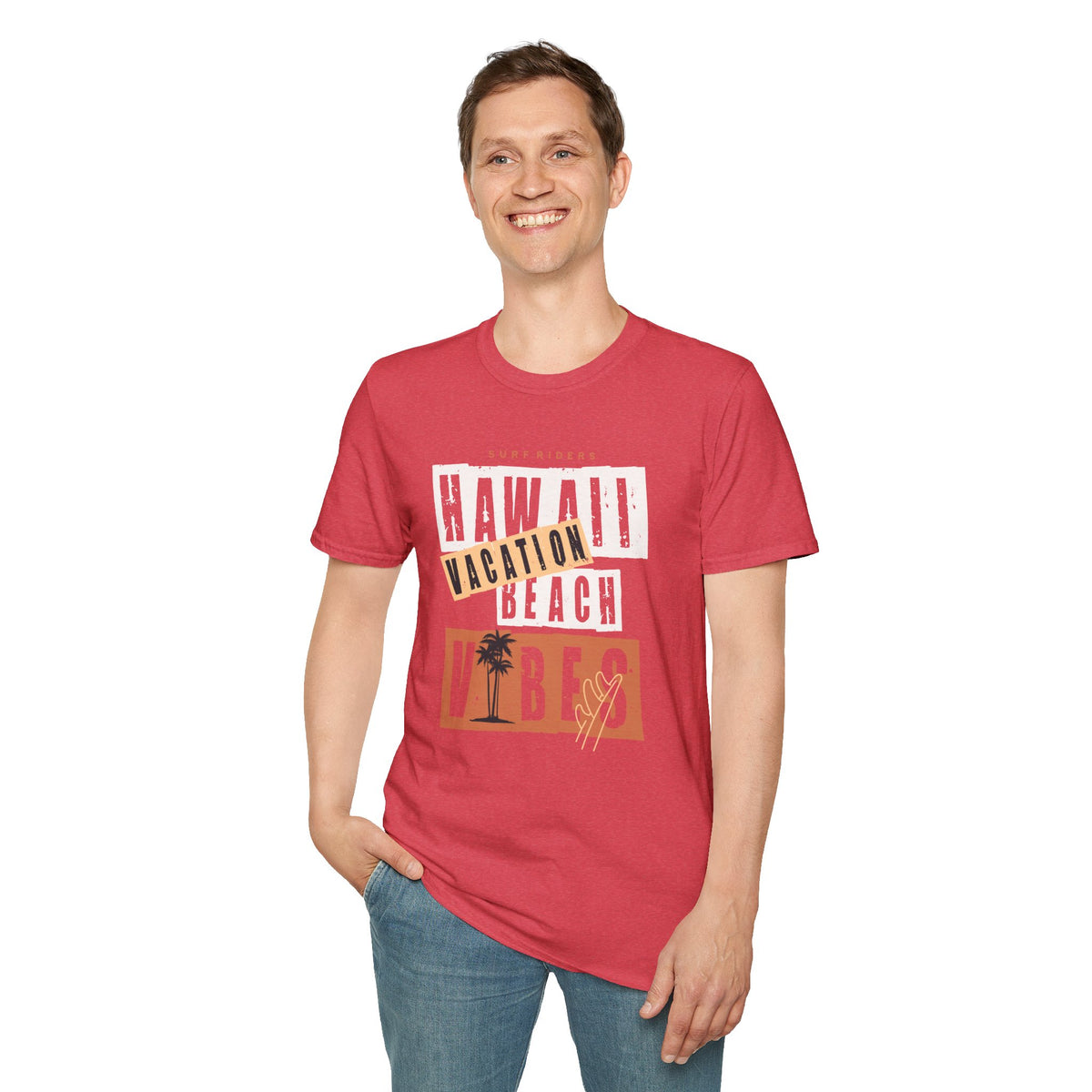 Hawaii Vacation Beach T-Shirt - Surf Riders Vibes Graphic Tee