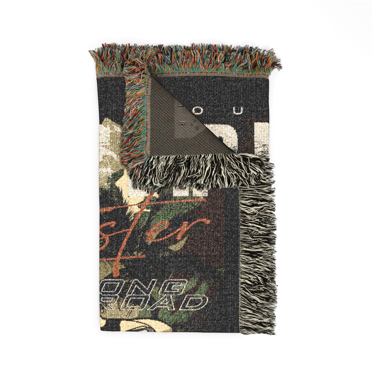 Mountain Cruiser Monster Truck Cotton Woven Throw Blanket