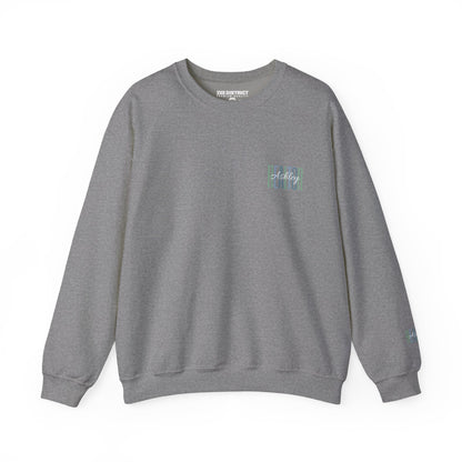 Personalized Realtor Retro Stacked Text Graphic Sweatshirt | Custom Name Real Estate Crewneck