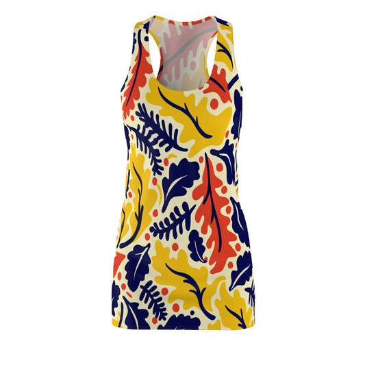 Autumn Foliage Fall Racerback Dress