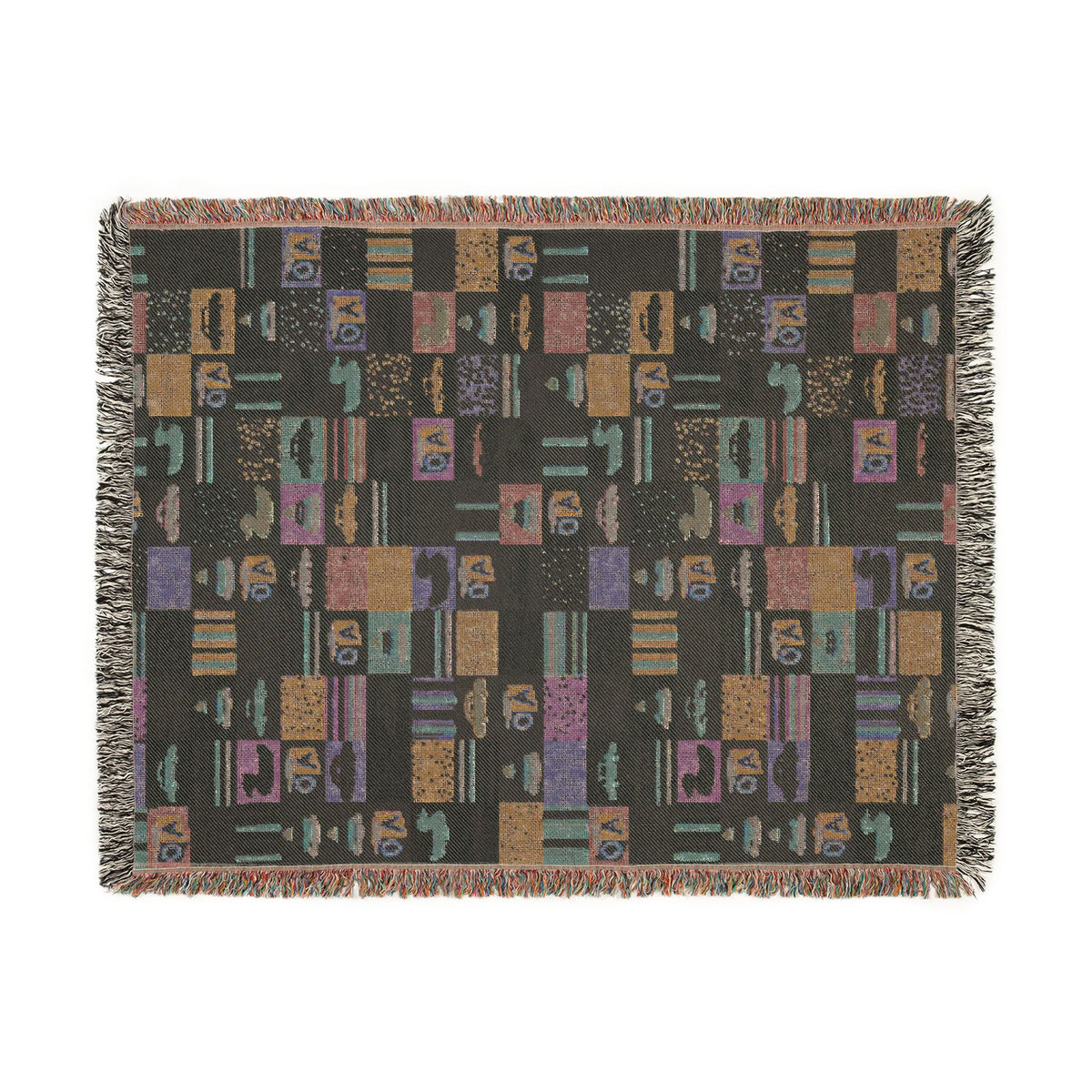Pastel Playtime Baby Patchwork Woven Blanket