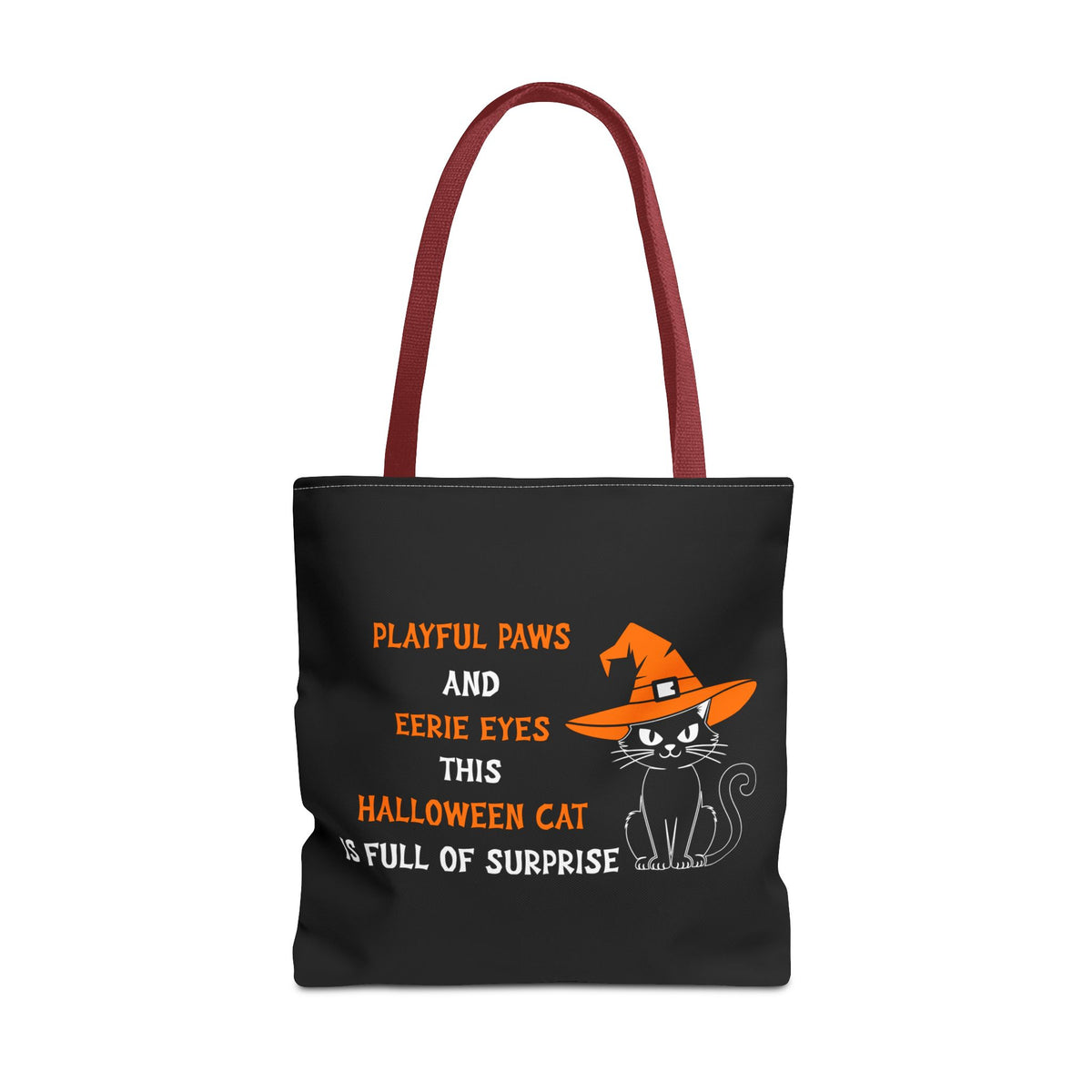 Halloween Cat Tote Bag — "Playful Paws and Eerie Eyes" Trick-or-Treat Reusable Shopper